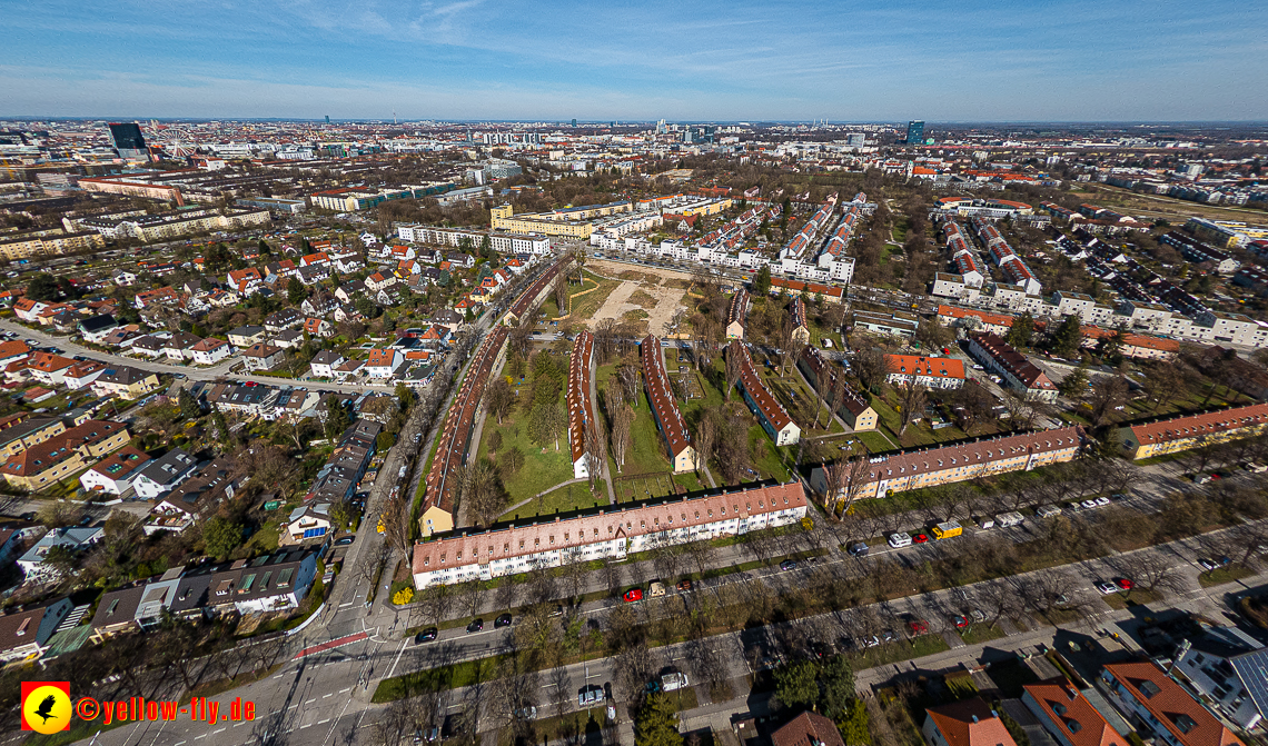 21.03.2023 - Luftbilder von der Baustelle Maikäfersiedlung in Berg am Laim